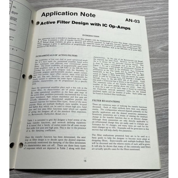 Exar Applications Data Book Booklet User Manual Vintage 1979 Modems Repeaters - Picture 5 of 6